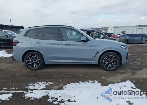 2022 BMW X3 xDrive30I from USA, damaged, VIN WBX57DP09NN185547